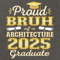 Super Proud Bruh of 2025 Architecture Graduate Family Cotton Canvas Backpack