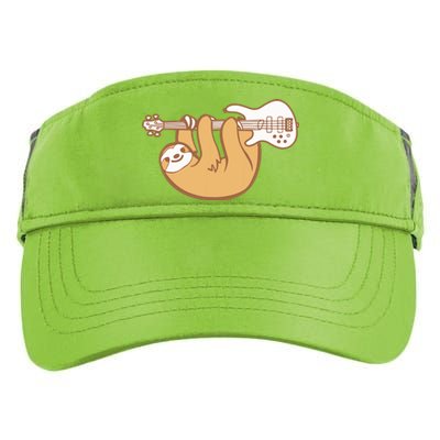 Sloth Playing Bass Guitar Slow Jam Funny Sloth Lover Adult Drive Performance Visor