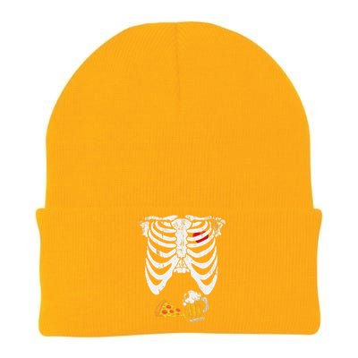 Skeleton Pregnancy B.Eer Pizza Xray Halloween Knit Cap Winter Beanie