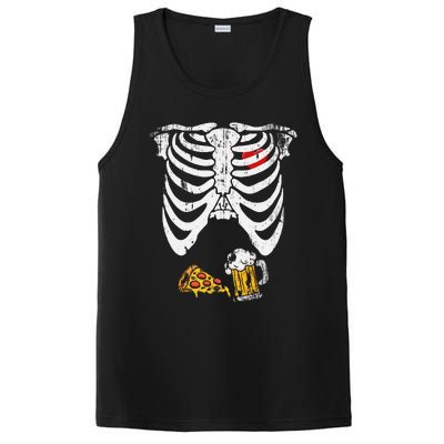 Skeleton Pregnancy B.Eer Pizza Xray Halloween PosiCharge Competitor Tank