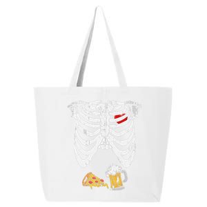 Skeleton Pregnancy B.Eer Pizza Xray Halloween 25L Jumbo Tote