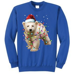 Santa Polar Bear Christmas Bear Lover Funny Gift Sweatshirt