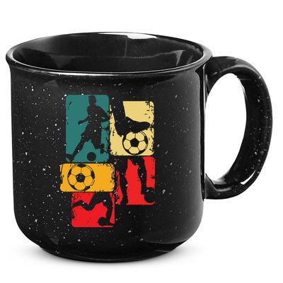 Soccer Player Boy Men 15oz Campfire Ceramic Mug