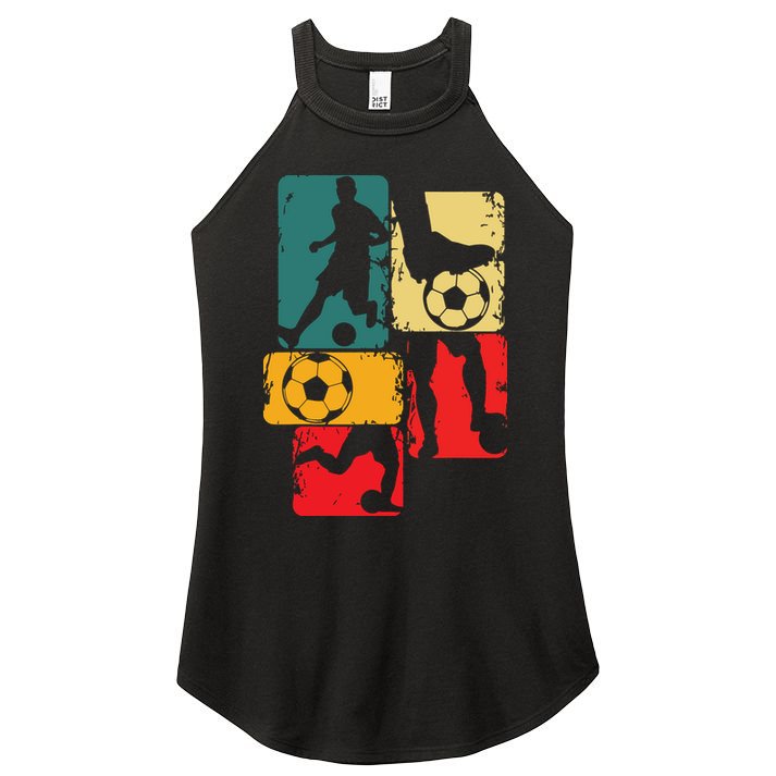 Soccer Player Boy Men Women's Perfect Tri Rocker Tank