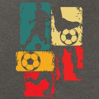 Soccer Player Boy Men Cotton Canvas Backpack