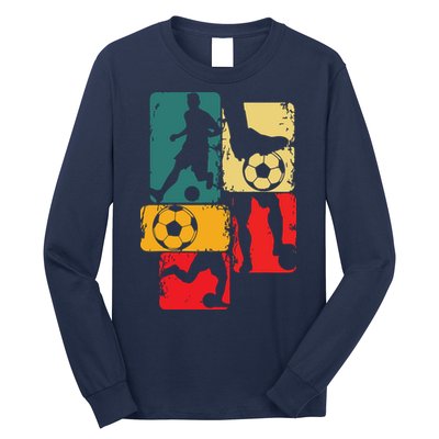 Soccer Player Boy Men Long Sleeve Shirt