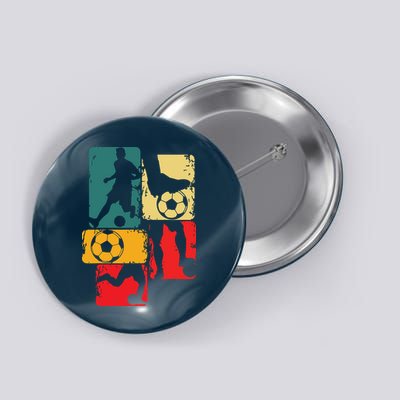 Soccer Player Boy Men Button