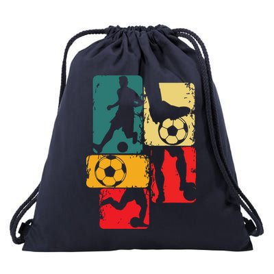 Soccer Player Boy Men Drawstring Bag
