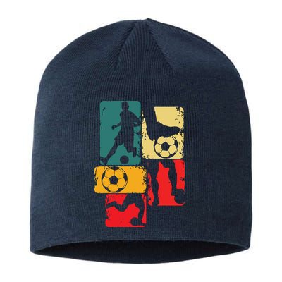 Soccer Player Boy Men Sustainable Beanie