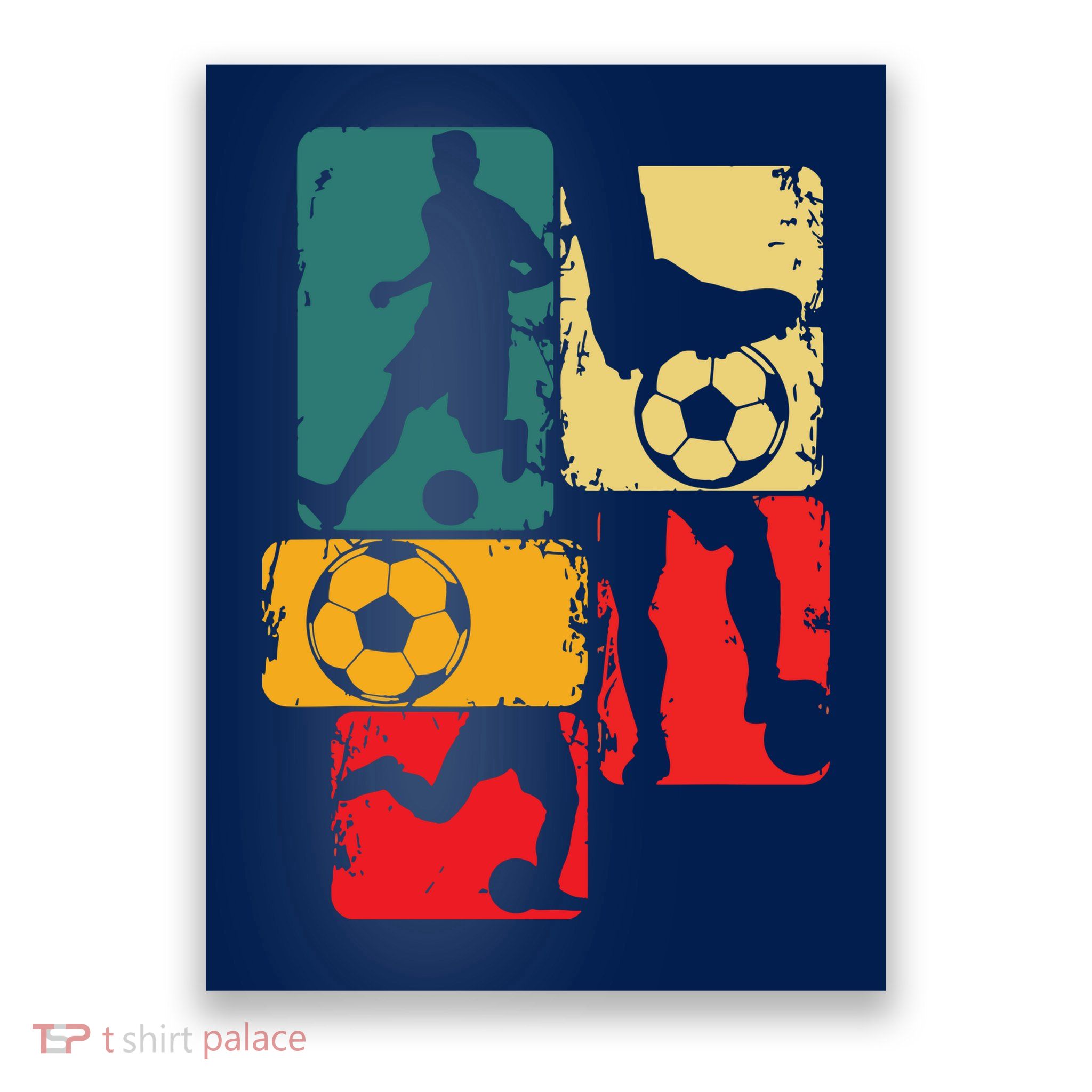 Soccer Player Boy Men Poster