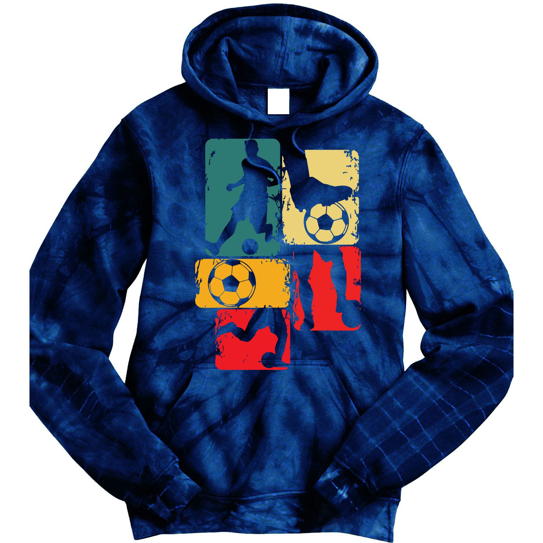 Soccer Player Boy Men Tie Dye Hoodie