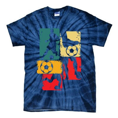 Soccer Player Boy Men Tie-Dye T-Shirt