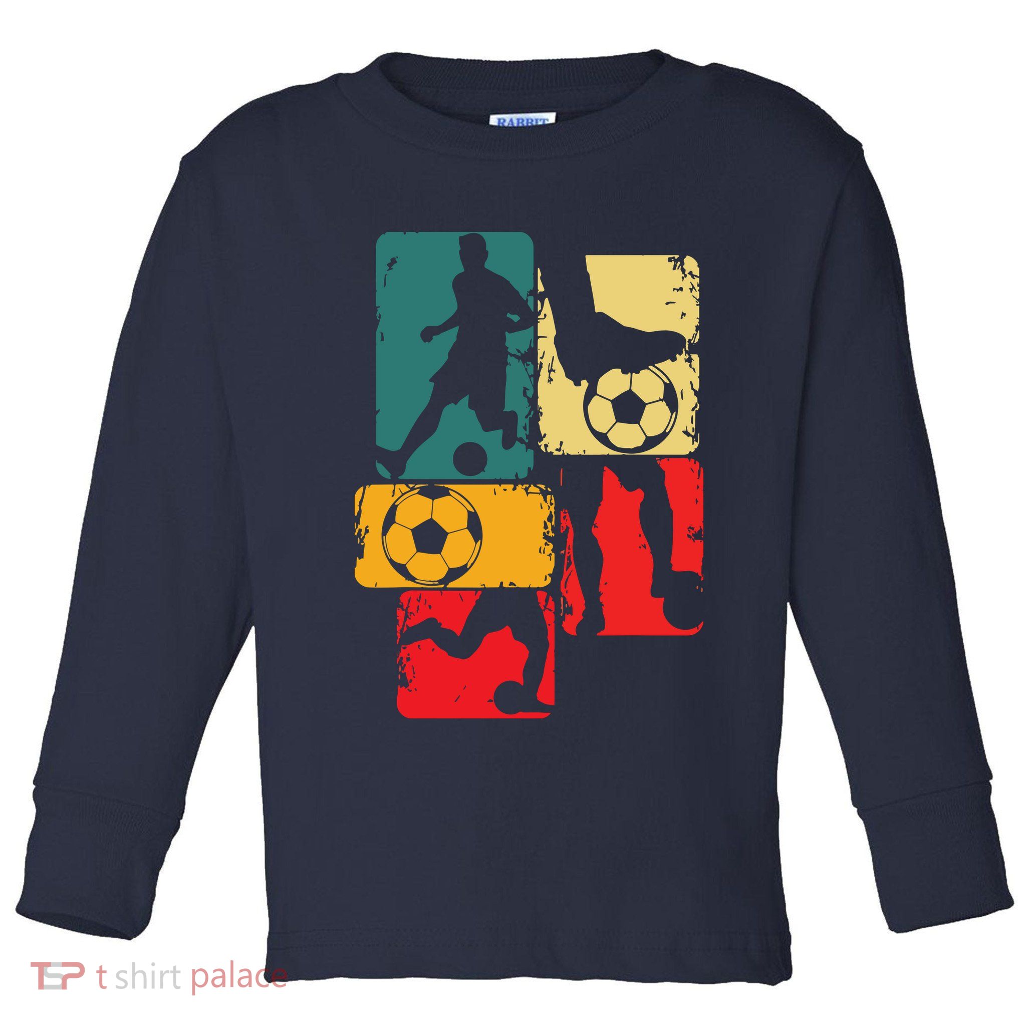 Soccer Player Boy Men Toddler Long Sleeve Shirt