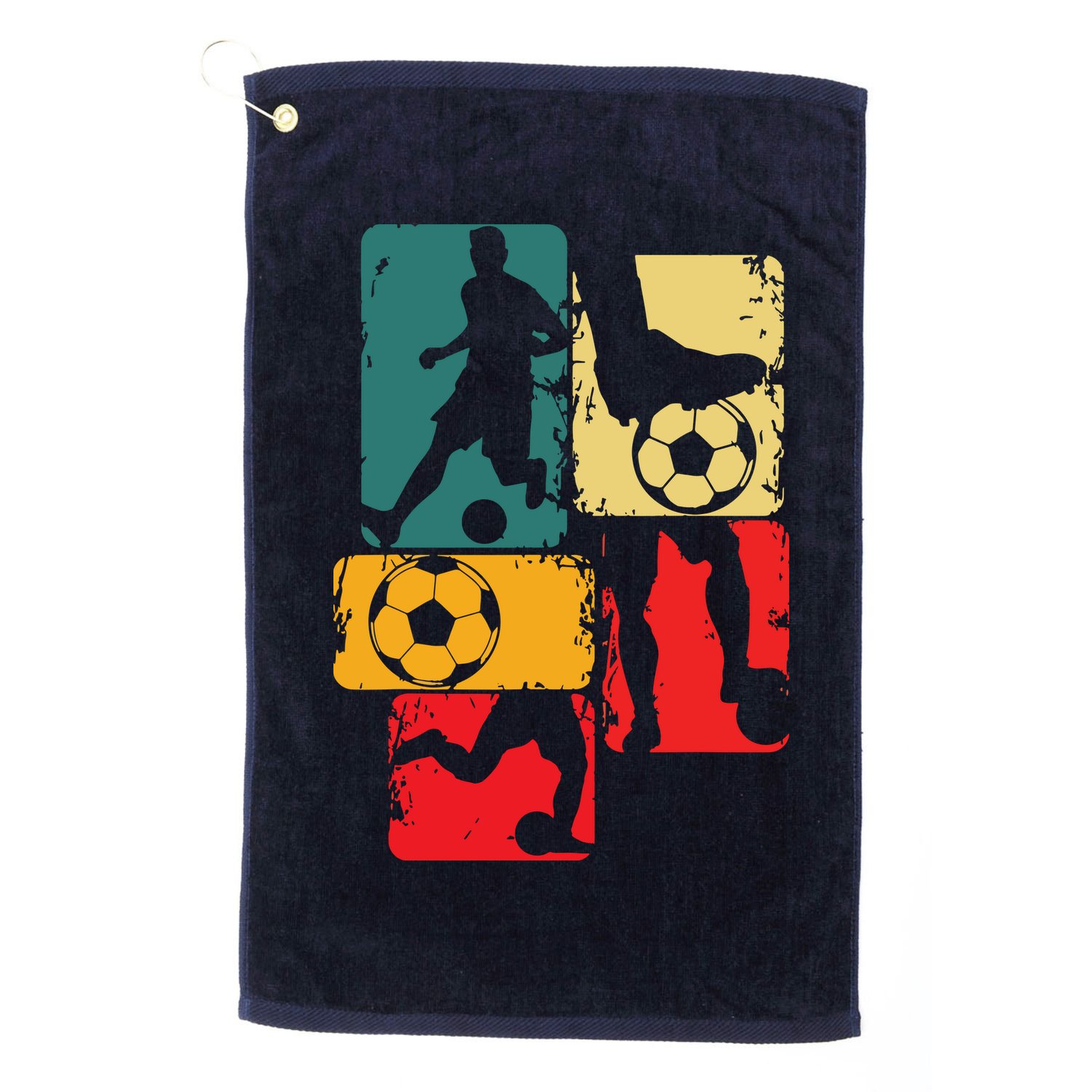 Soccer Player Boy Men Golf Towel