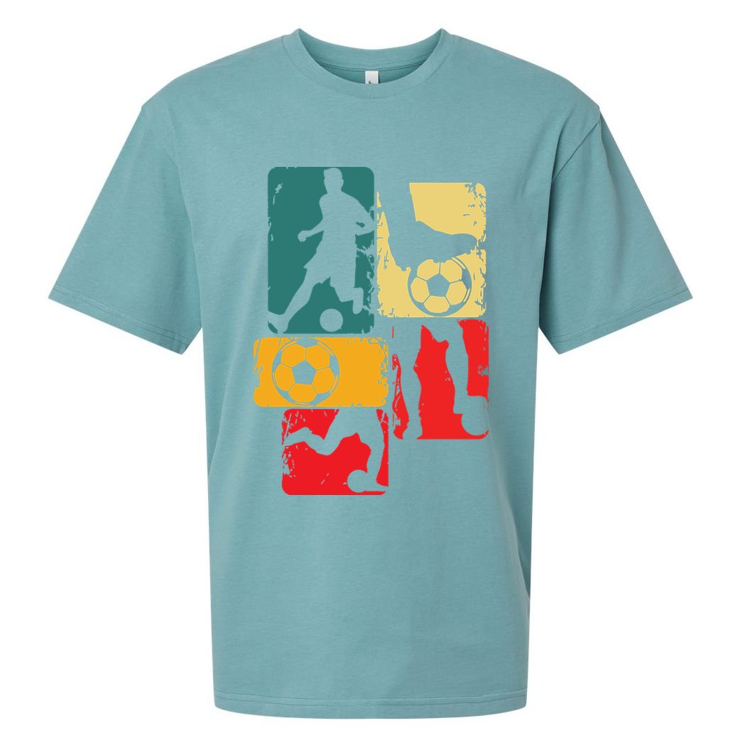 Soccer Player Boy Men Sueded Cloud Jersey T-Shirt