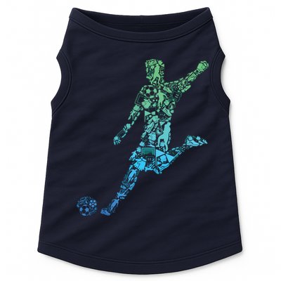 Soccer Player Boy Men Doggie Tank