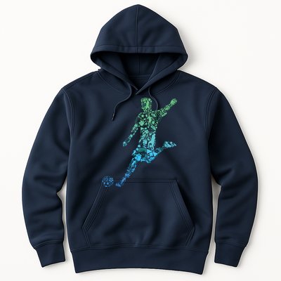 Soccer Player Boy Men Hoodie