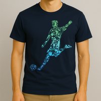 Soccer Player Boy Men T-Shirt