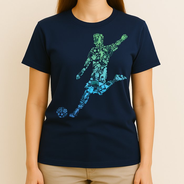 Soccer Player Boy Men T-Shirt