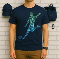 Soccer Player Boy Men T-Shirt