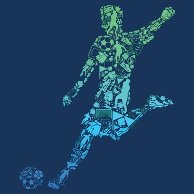 Soccer Player Boy Men T-Shirt