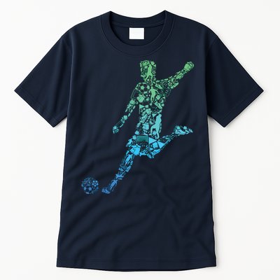 Soccer Player Boy Men Tall T-Shirt