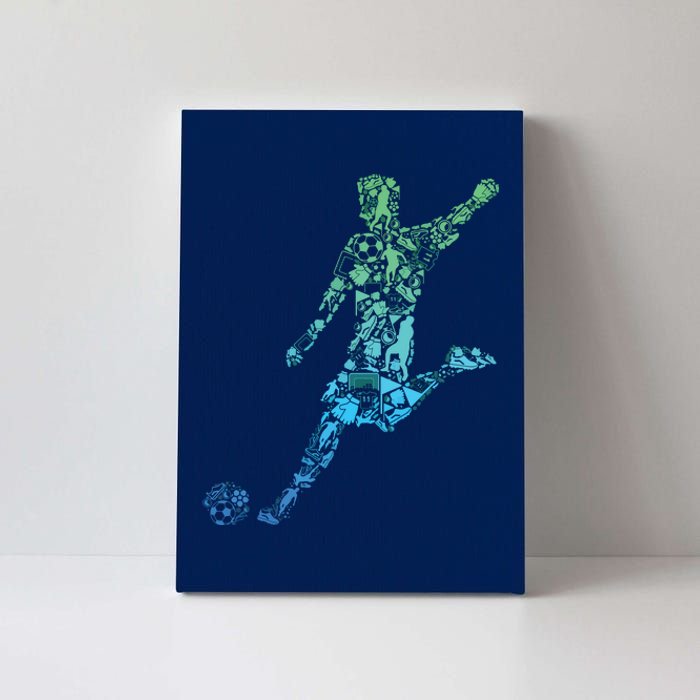 Soccer Player Boy Men Canvas