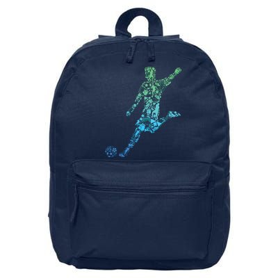 Soccer Player Boy Men 16 in Basic Backpack