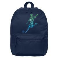 Soccer Player Boy Men 16 in Basic Backpack