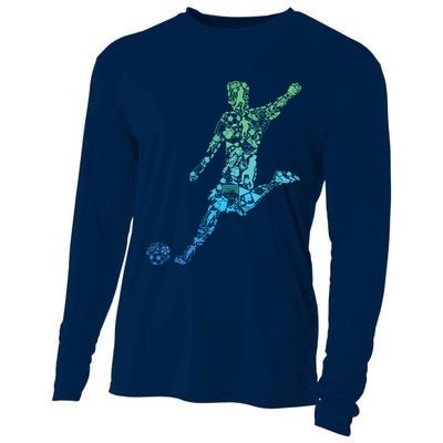 Soccer Player Boy Men Cooling Performance Long Sleeve Crew
