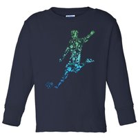 Soccer Player Boy Men Toddler Long Sleeve Shirt