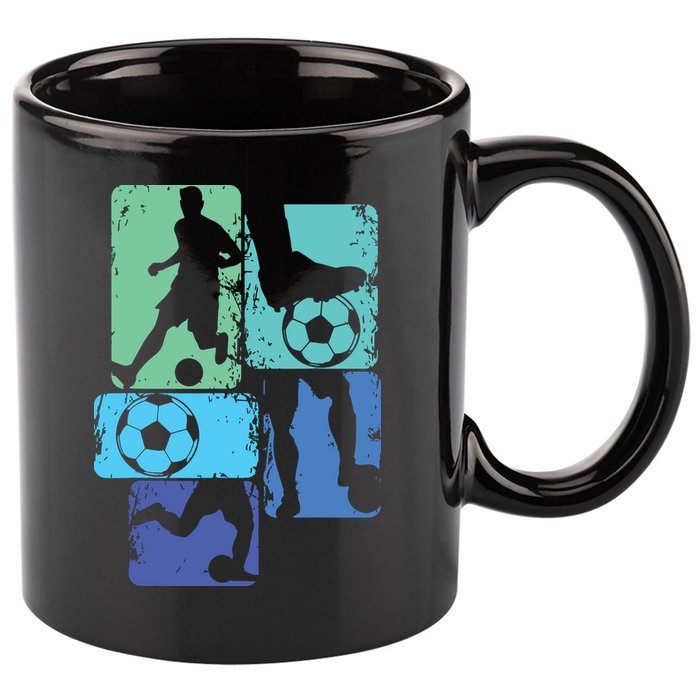 Soccer Player Boy 11oz C Handle Ceramic Mug