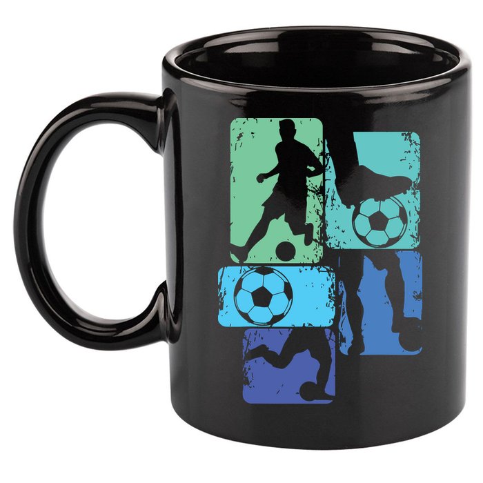 Soccer Player Boy 11oz C Handle Ceramic Mug