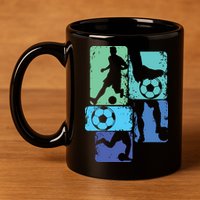 Soccer Player Boy 11oz C Handle Ceramic Mug