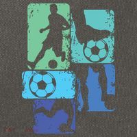 Soccer Player Boy Cotton Canvas Backpack