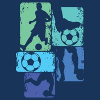 Soccer Player Boy Button