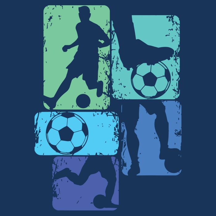 Soccer Player Boy Button