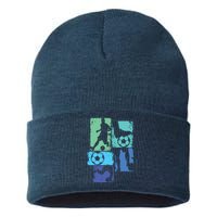 Soccer Player Boy Sustainable Knit Beanie