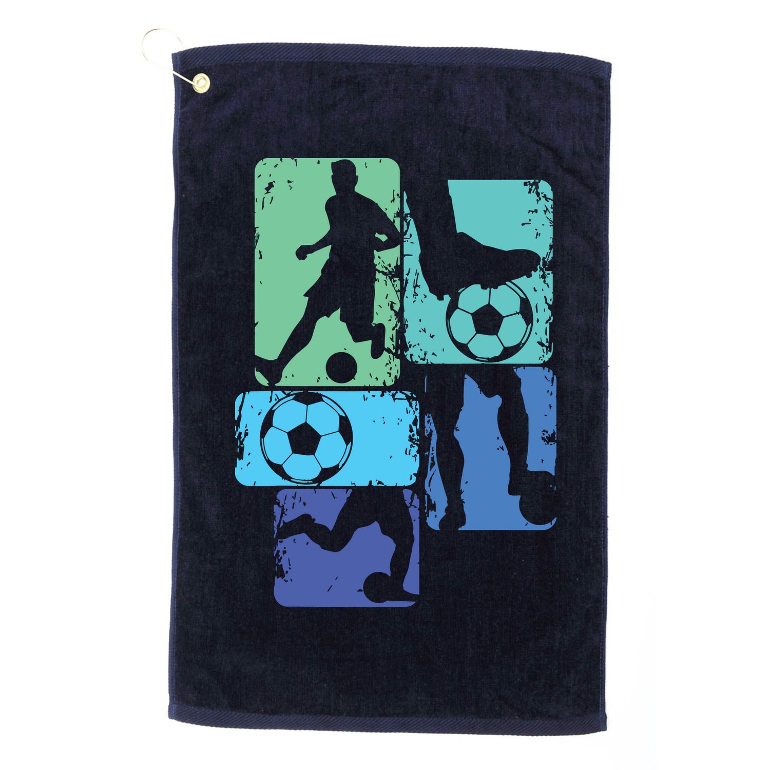 Soccer Player Boy Golf Towel