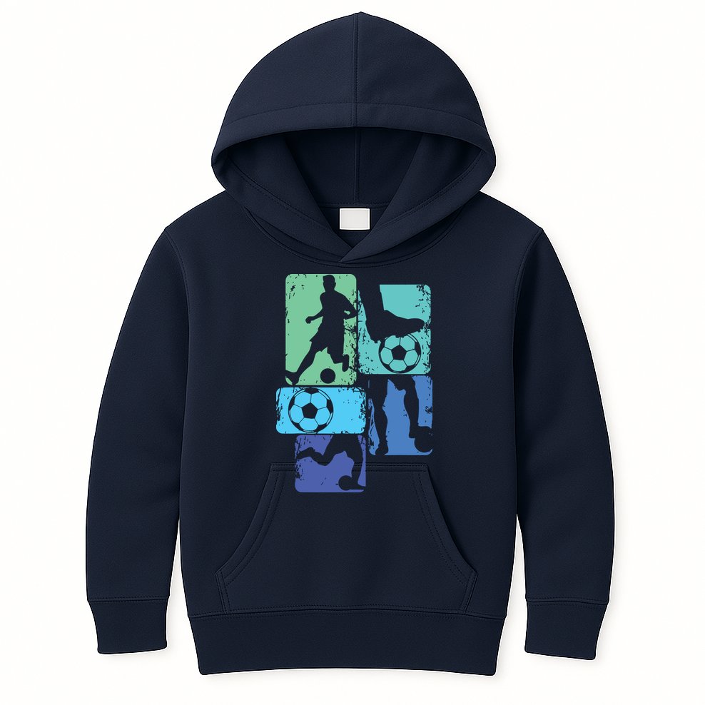 Soccer Player Boy Kids Hoodie