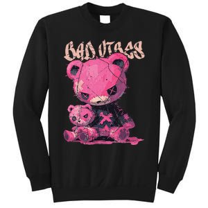 Stitched Plush Bear Cute Gothic Sweatshirt