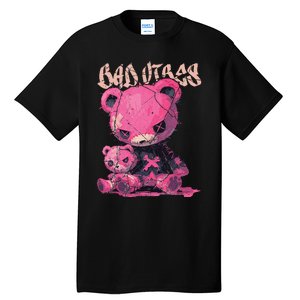 Stitched Plush Bear Cute Gothic Tall T-Shirt