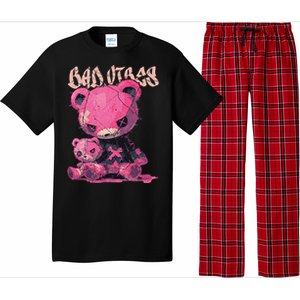 Stitched Plush Bear Cute Gothic Pajama Set