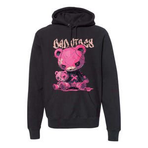 Stitched Plush Bear Cute Gothic Premium Hoodie