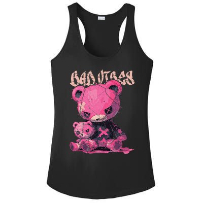 Stitched Plush Bear Cute Gothic Ladies PosiCharge Competitor Racerback Tank