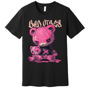 Stitched Plush Bear Cute Gothic Premium T-Shirt