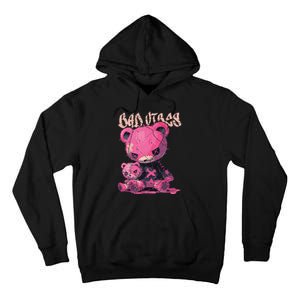 Stitched Plush Bear Cute Gothic Tall Hoodie