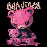 Stitched Plush Bear Cute Gothic Tank Top
