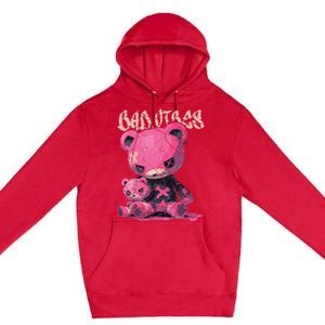 Stitched Plush Bear Cute Gothic Premium Pullover Hoodie