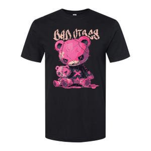 Stitched Plush Bear Cute Gothic Softstyle CVC T-Shirt